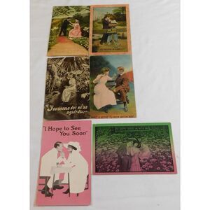 Postcards Vintage Early 1900's Set of 6